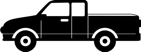 pickup truck silhouette  getdrawings