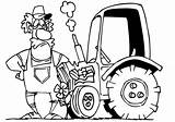 Farmer Traktory Traktor Bauer Kolorowanki Stilizzato Ausmalbild Rolnik Trattore Malvorlage Kolorowanka Trekker Tom Zeichentrick Printen Tekening Tecknad Farm Kleurplaten Drukuj sketch template