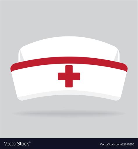 nurse hat isolated  background royalty  vector image