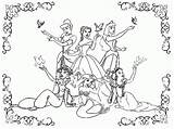 Coloring Pages Princess Disney Color sketch template