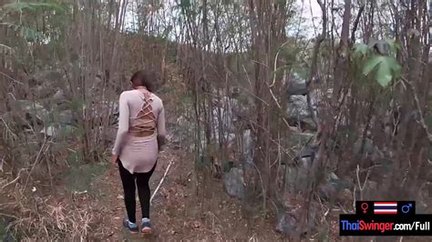 real amateur couple blowjob and sex outdoor in public on an island