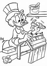 Scrooge Mcduck Dagobert Coloring Pages Fun Kids sketch template