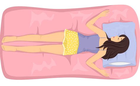 Illustration Of A Girl Sleeping In The Free Fall Position Attend2health