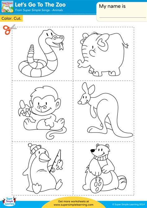 coloring animals worksheets  kindergarten draw resources