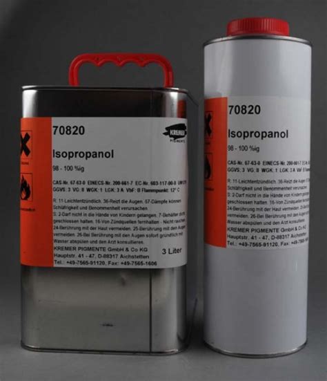 isopropanol solvents solvents chemicals additives kremer