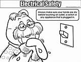 Safety Colouring Electrical Coloring Pages Elementary School Resolution Visit Stuff Books Medium sketch template