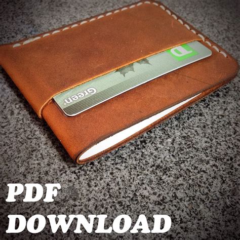 pattern leather minimalist wallet pattern leathercraft