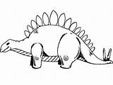 Stegosaurus Colorear Estegosaurio sketch template