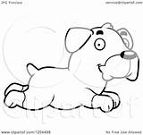 Cute Dog Puppy Rottweiler Running Clipart Royalty Cory Thoman Vector Cartoon Regarding Notes sketch template