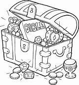 Coloring Treasure Chest Kids Neocoloring Pages School Bible sketch template