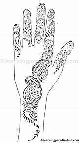 Mehndi Henna sketch template