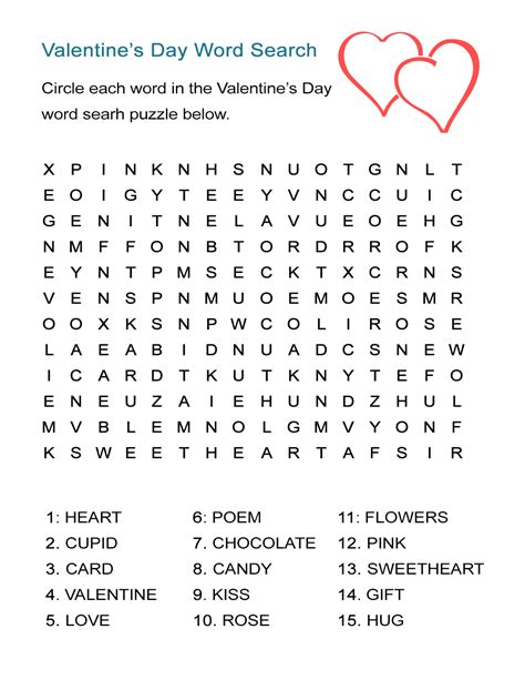 printable valentine puzzles  adults printable crossword puzzles
