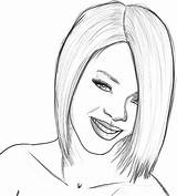 Coloring Pages Rihanna Template sketch template
