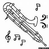 Contrabassoon Oboe Coloring Baritone Pages Thecolor Template Bassoon Instruments Choose Board sketch template