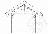 Manger Printable Coloringpage sketch template