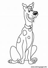 Doo Scooby Coloring Grinning Aaf5 Pages Printable Print Color Portrait sketch template