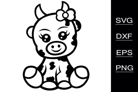 baby highland  svg  dxf include