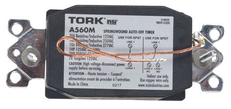 tork spring wound timer    min ivory   max amps  vac  gangs zcam