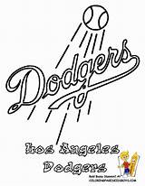 Coloring Pages Dodgers Logo Baseball Mlb Logos Angeles Los Cubs Chicago Major League Print Teams Nba Oriole Printable Color Getcolorings sketch template