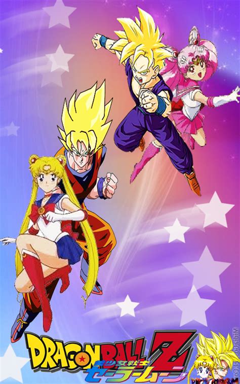 Goku Ssj Sailor Moon Gohan Ssj Sailor Chibi Moon By