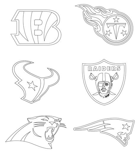 nfl football logos printable     printablee