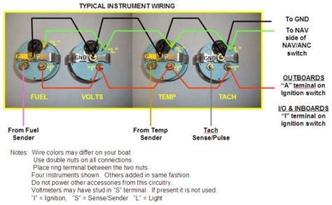 trouble  gauges wiring page  iboats boating forums  boat wiring electric boat