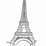 Coloring Pages Paris France Eiffel Tower Kids Color Drawing Getdrawings Getcolorings Printable Pencil sketch template