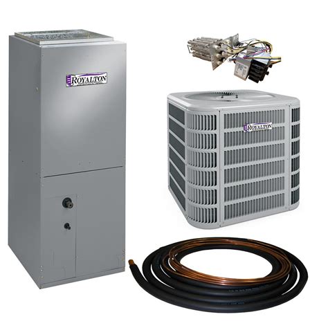 royalton  ton  seer residential split system electric heat pump system  heat kit