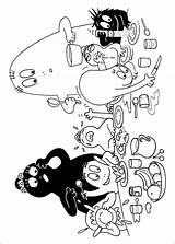 Barbapapa Coloring Pages Eating Book Categories Kids A4 Coloriage sketch template