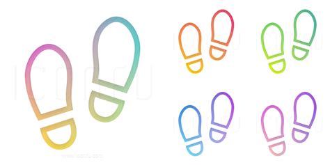 step icon gradient color style iconfu
