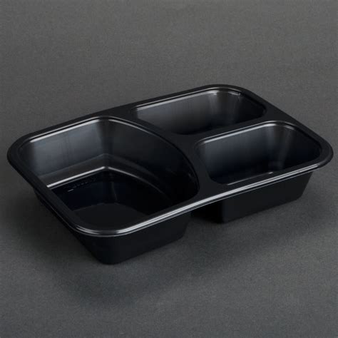 genpak  dual ovenable  compartment food pan          case
