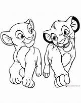 Simba Nala Neocoloring sketch template