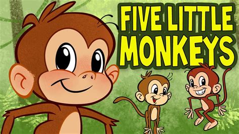 monkeys jumping   bed animated nursery rhyme