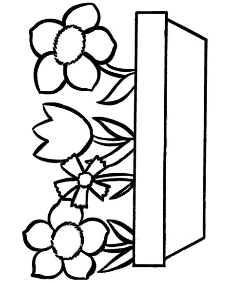 flower pot coloring page coloring home