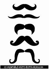 Props Booth Printable Moustaches sketch template