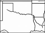 Oklahoma Clipart Clip Cliparts River Red Coloring Library States Landmarks Famous Line sketch template