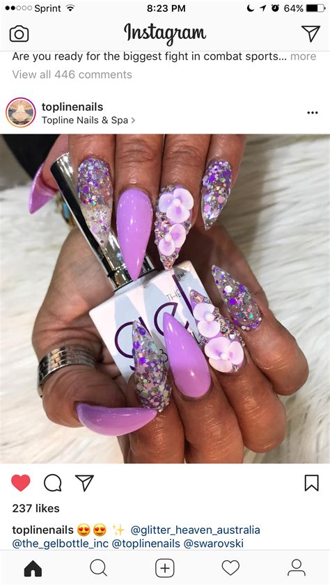 follow me 》》♡ beautyndesign for more slayin pins curved nails stilletto nails nails only