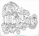 Brownies Doodle Brownie Girl Guides Scout Activities Badges Colouring Coloring Toadstool Pages Guide Scouts Girlguiding Promise Craft Owl Sparks Fun sketch template