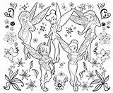 Coloring Friends Tinkerbell Pages Popular sketch template