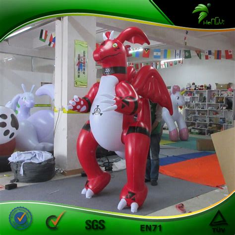 Hongyi Sex Toys Dragon Inflatable Costume Inflatable Red
