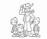 Coloring Lucas Earthbound Pages Template sketch template