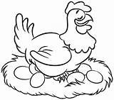 Coloring Cooked Getdrawings Chicken sketch template