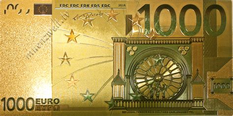 euro fantasy banknote  gold design