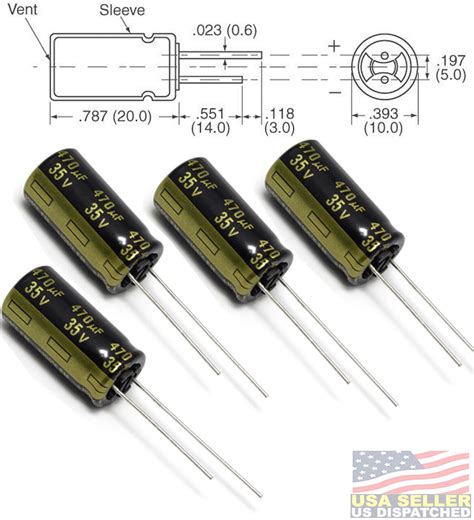 panasonic fm uf   esr radial capacitors hrs   mm pack   ebay