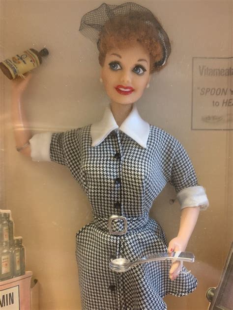 I Love Lucy Barbie Mattel Doll ~ Lucy Does A Tv Commercial 1997 New In