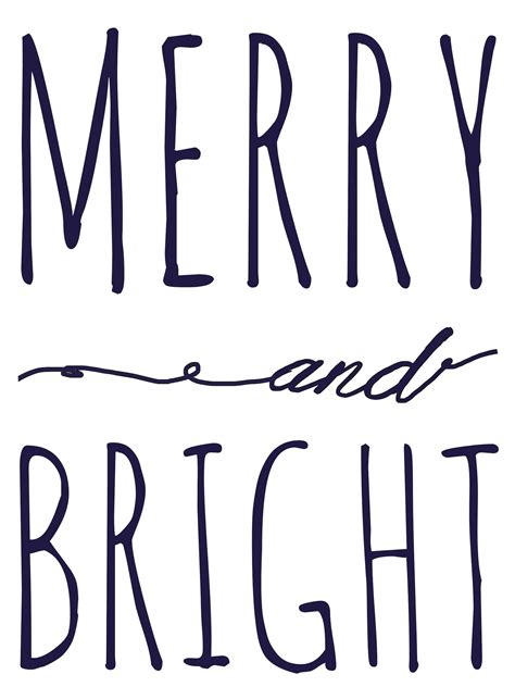 merry  bright christmas stencils