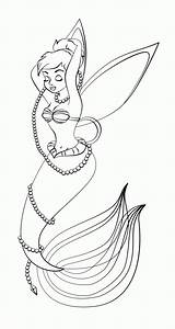 Tinkerbell Syrenka Kolorowanka Mewarnai Mermaids Peri Kolorowanki Emo Syrenki Dzieci Fairies Meerjungfrau Warnai Wydrukowania Getcolorings Aneka Meerjungfrauen Pokolorujmy sketch template
