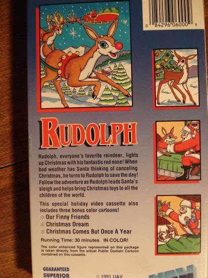 rudolph the red nosed reindeer vhs animated video tape movie film