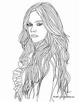 Coloring Pages Fashion Lavigne Avril People Printable Designer Hairstyle Color Print Hellokids Hair Kids Girls Adult Online Book Long Choose sketch template