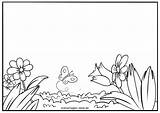 Blumenwiese Gutschein Ausmalen Malvorlagen Ausmalbilder Kostenlose sketch template